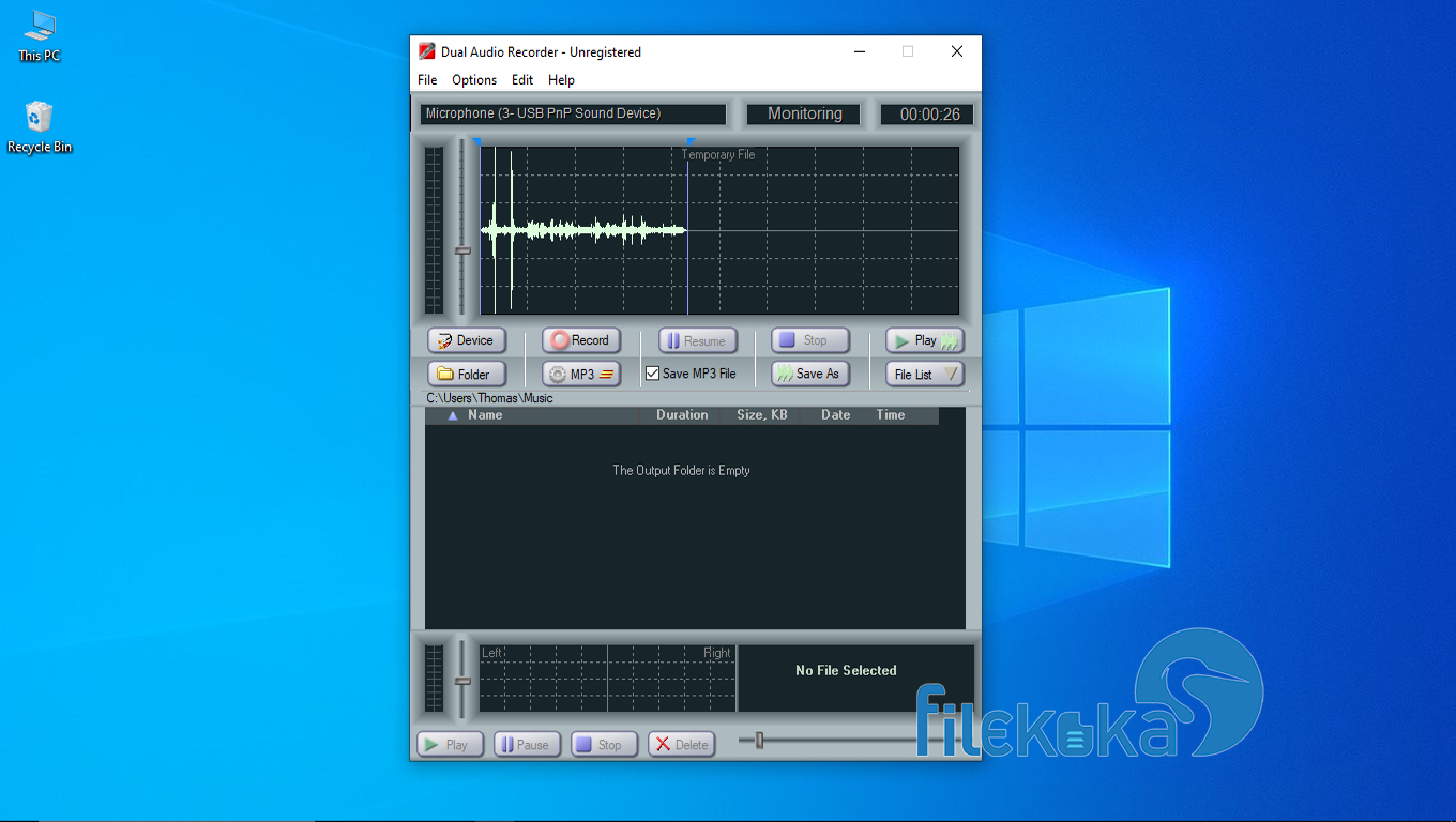 Adrosoft Dual Audio Recorder